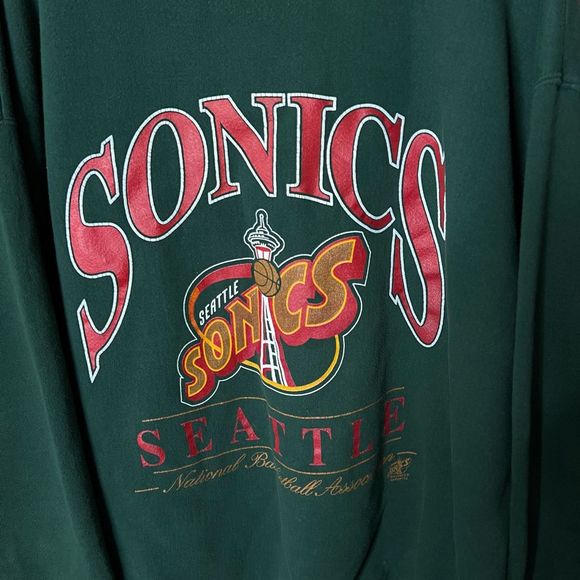 VTG Seattle SuperSonics Crewneck USA XXL - Picture 2 of 4